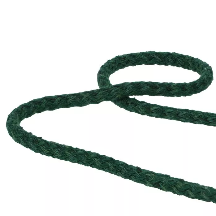 Sznurek bawełniany 5mm kolor zielony ciemny 50mb