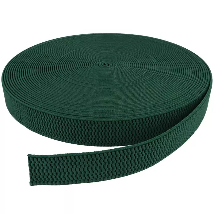 Guma szelkowa 40mm kolor zielony ciemny 25mb