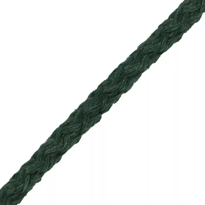Sznurek bawełniany 5mm kolor zielony ciemny 50mb