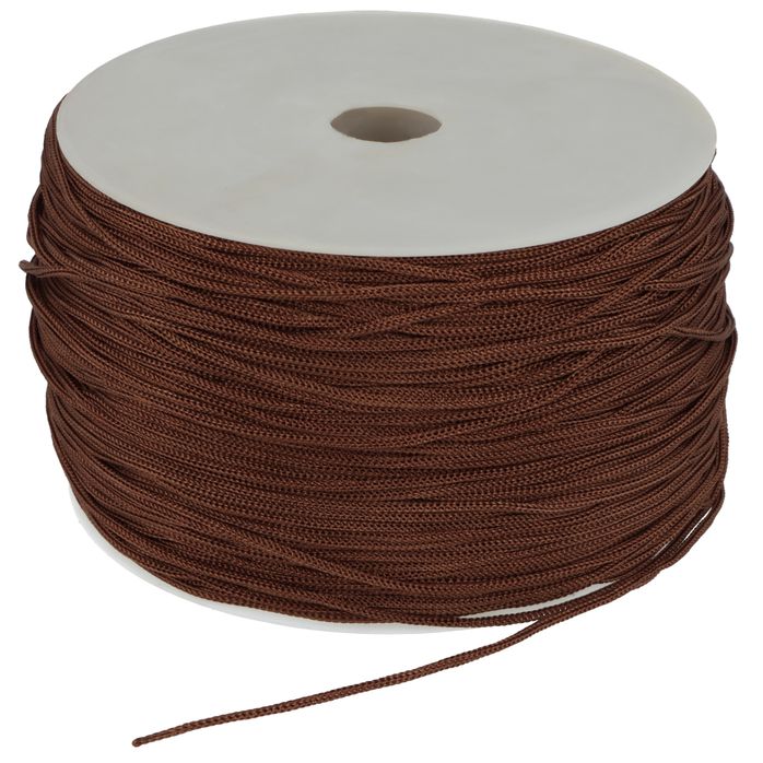 Sznurek poliestrowy 1.0mm kolor brązowy 274,2mb