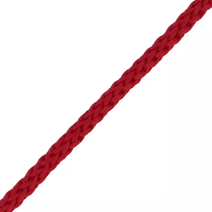 Sznurek poliestrowy 4mm kolor czerwony 50mb