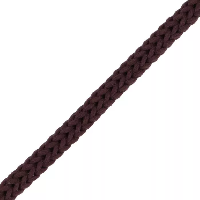 Sznurek poliestrowy 4mm kolor bordowy 50mb