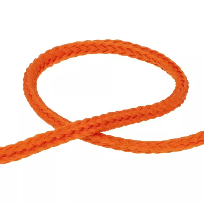 Sznurek poliestrowy 4mm kolor pomarańczowy 100mb