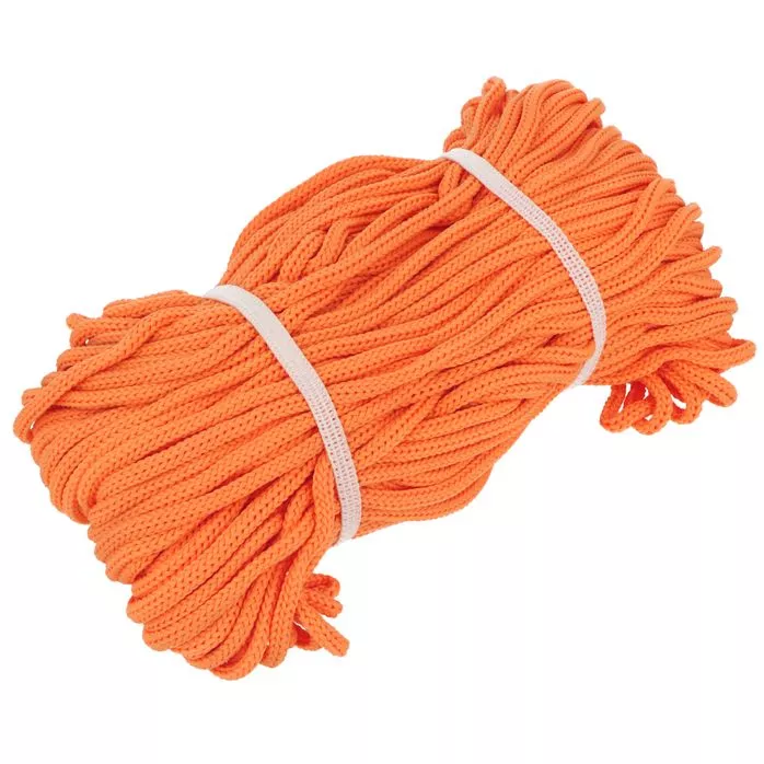 Sznurek poliestrowy 4mm kolor pomarańczowy 50mb