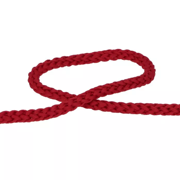 Sznurek poliestrowy 4mm kolor czerwony 50mb