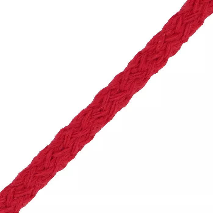 Sznurek bawełniany 5mm kolor czerwony 50mb