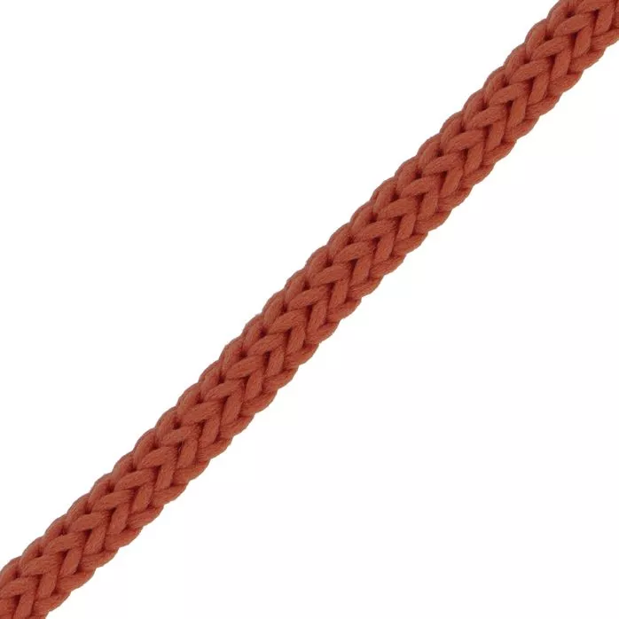 Sznurek poliestrowy 4mm kolor rudy pomarańczowy 50mb