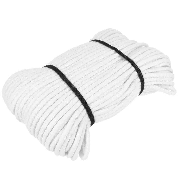 Sznurek bawełniany 5mm kolor biały 50mb