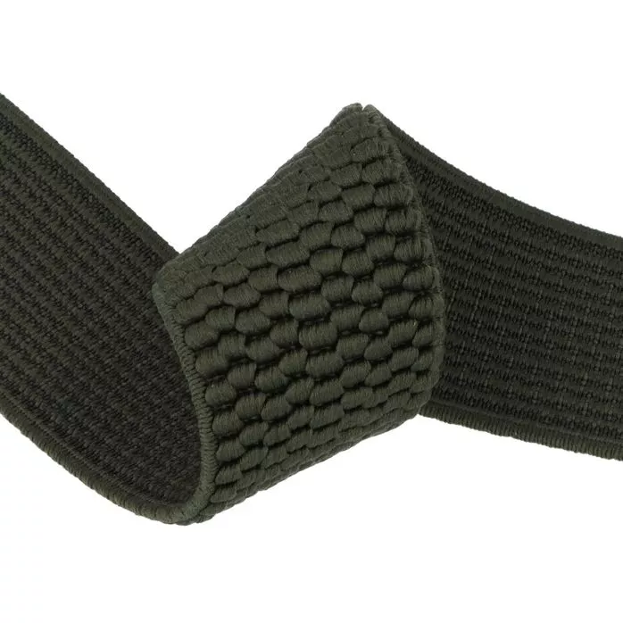 Guma szelkowa 40mm kolor khaki 25mb