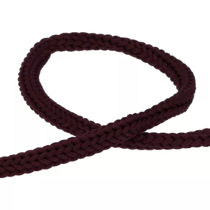 Sznurek poliestrowy 4mm kolor bordowy 50mb