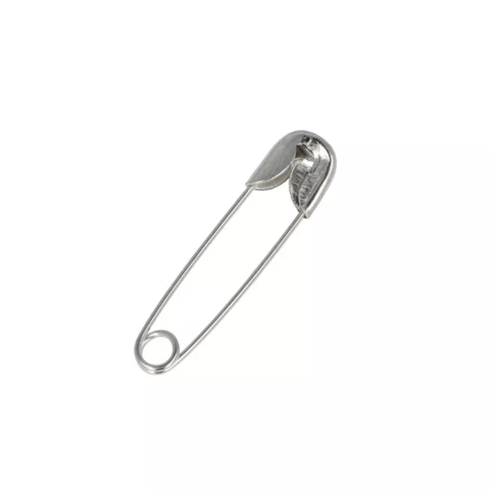Agrafki krawieckie 21mm kolor srebrny op.1608szt.