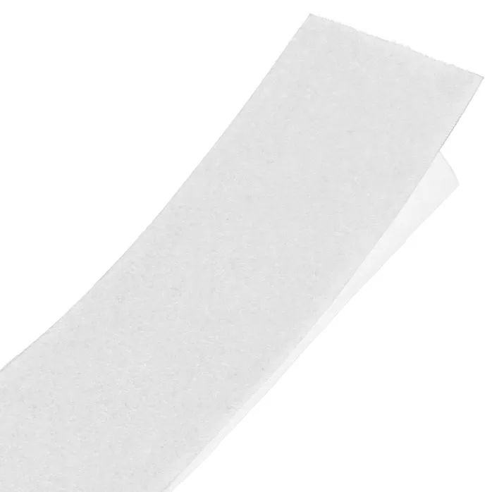 Rzep 50mm z KLEJEM pętelka BIAŁA /krążek-25m/