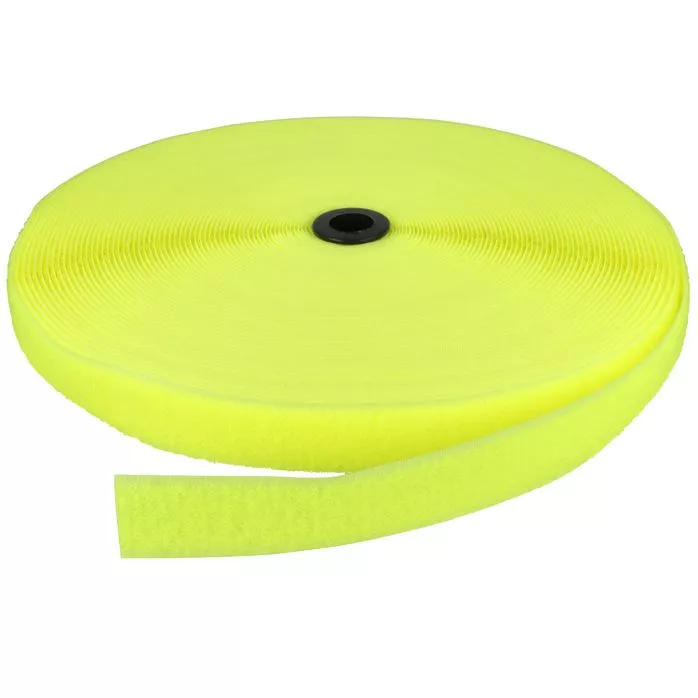 Rzep 25mm pętelka kol. ŻÓŁTY ODBLASK (005, 5087/NEON) (krążek-25m)