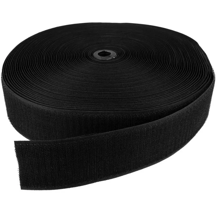 Rzep 50mm NYLON haczyk CZARNY /krążek-25mb/madis