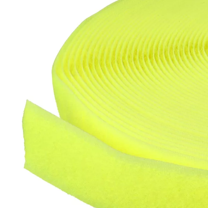 Rzep 25mm pętelka kol. ŻÓŁTY ODBLASK (005, 5087/NEON) (krążek-25m)