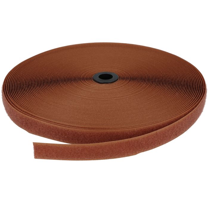 Rzep 20mm pętelka kol. BRĄZ JASNY /022A/ (krążek-25m)
