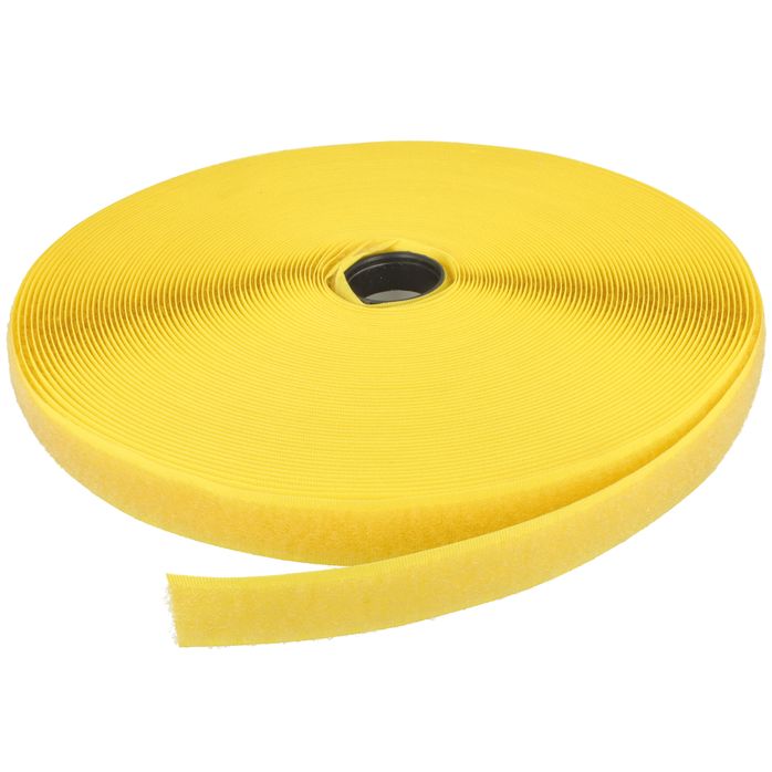 Rzep 20mm pętelka kol. ŻÓŁTY /5007,004/ (krążek-25m)