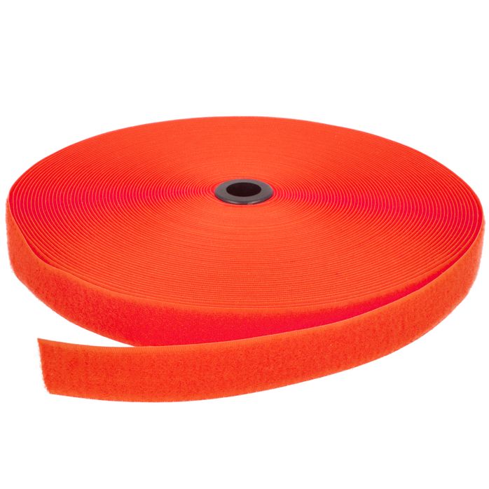 Rzep 25mm pętelka kol. POMARAŃCZ ODBLASK (006, 5011/NEON) (krążek-25m)
