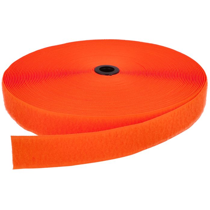 Rzep 30mm pętelka kol. POMARAŃCZOWY ODBLASK (006, 5011/NEON) (krążek-25m)