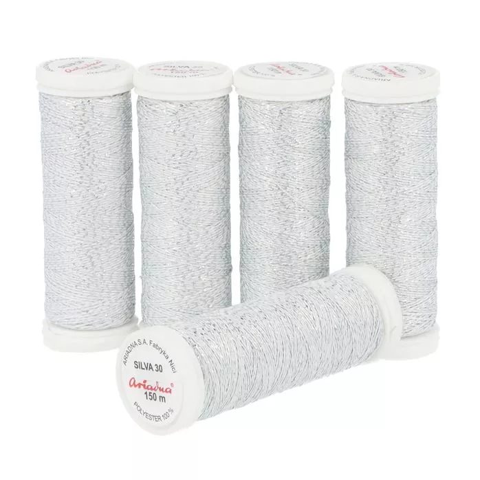 Nici do haftu metalizowane Silva 30 (5x150m)