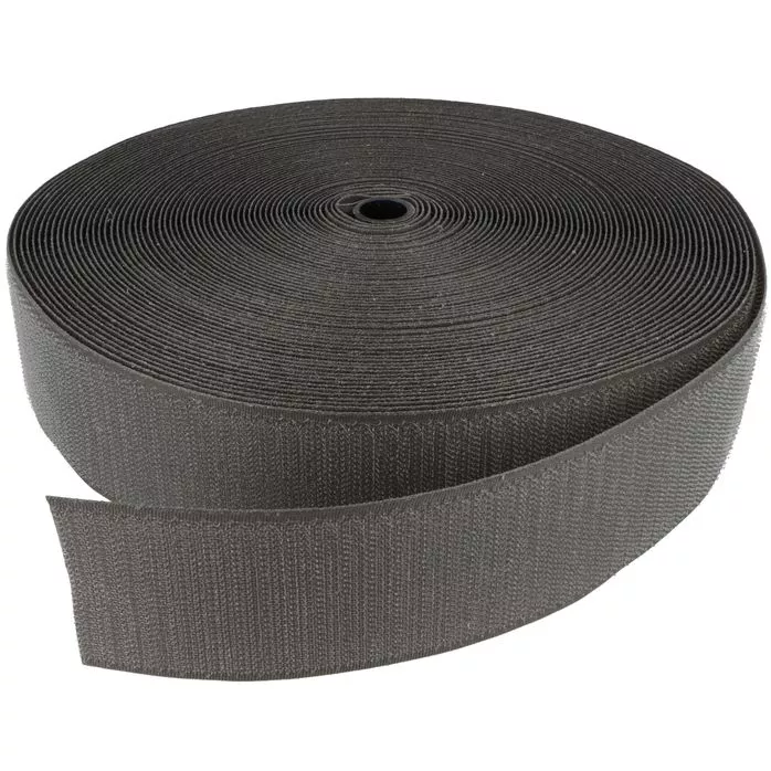 Rzep 50mm NYLON haczyk KOLOR JL275 SZARYciemny /karton-500m/madis