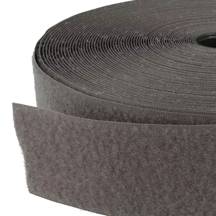 Rzep 50mm NYLON pętelka KOLOR JL275 SZARYciemny /karton-500m/madis
