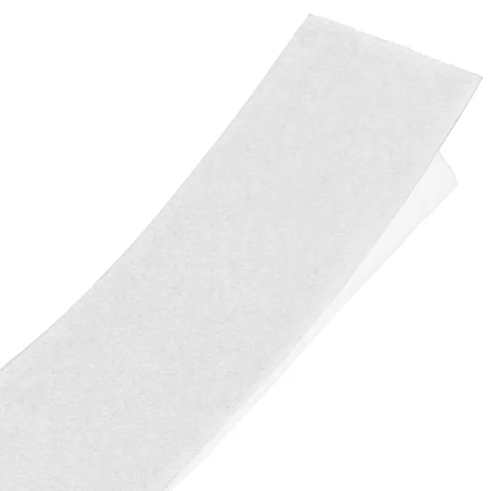 Rzep 40/38mm z KLEJEM pętelka BIAŁA /karton-600m/madis