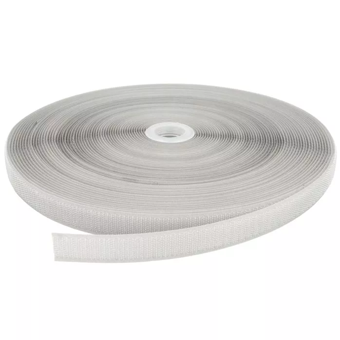 Rzep 20mm NYLON haczyk KOLOR JL256 SZARYjasny /karton-1200m/madis
