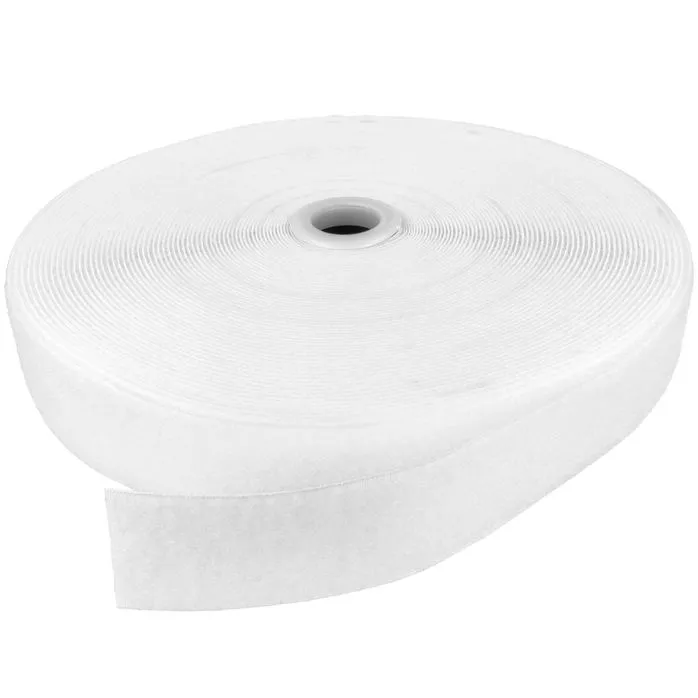 Rzep 40/38mm pętelka BIAŁA /karton-600m/madis