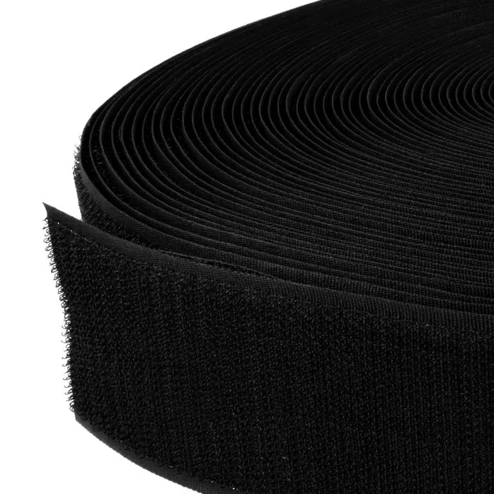 Rzep 50mm NYLON haczyk CZARNY /karton-500m/madis