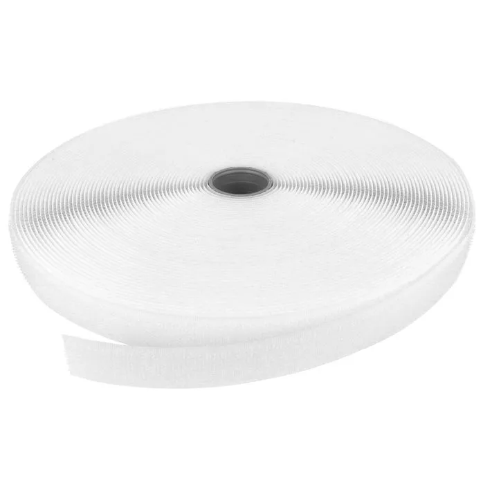 Rzep 20mm NYLON haczyk BIAŁY /karton-1200m/madis