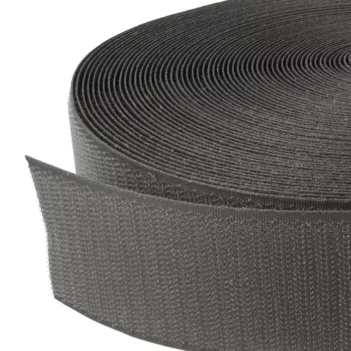 Rzep 50mm NYLON haczyk KOLOR JL275 SZARYciemny /karton-500m/madis