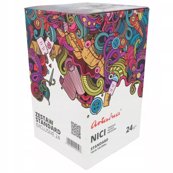 Nici do szycia Talia 120 (24x200m) Standard Exclusive zestaw kartonik