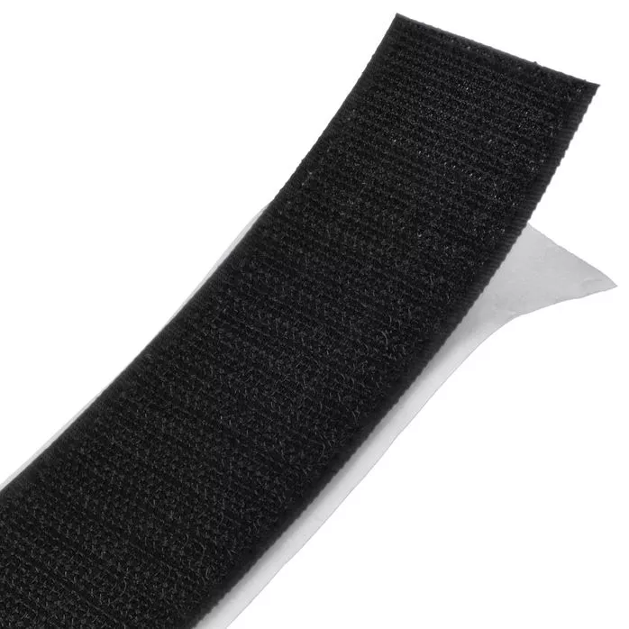 Rzep 50mm z KLEJEM haczyk CZARNY 100% NYLON /karton-500m/madis