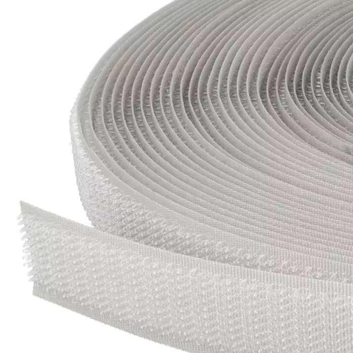 Rzep 20mm NYLON haczyk KOLOR JL256 SZARYjasny /karton-1200m/madis