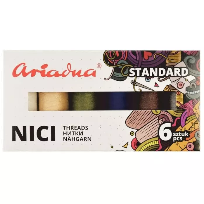 Nici do szycia Talia 120 zestaw CASUAL (6x200m)