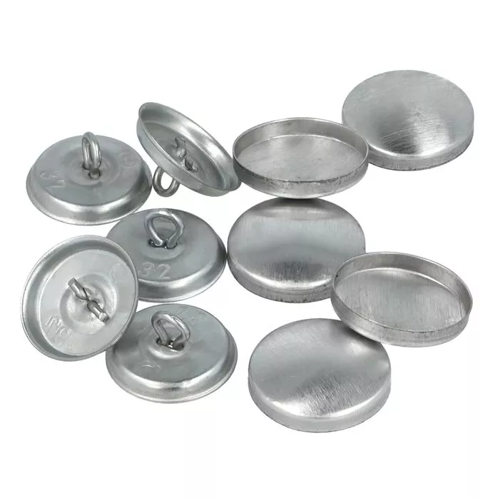 Foremki do guzików tapicerskich 32" (20mm) metalowe do obciągania materiałem  500szt.