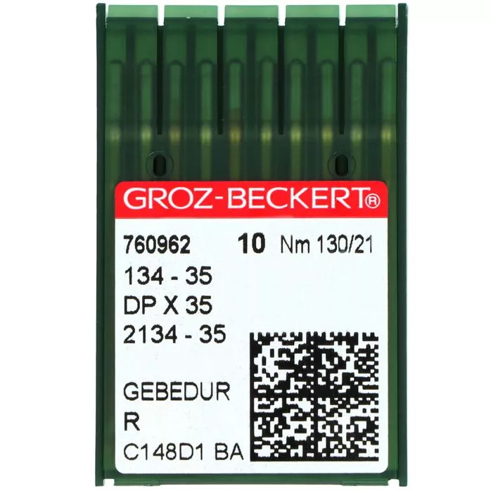134-135 (130) R Igły Groz-Beckert GEBEDUR złocone do stebnówki dwuigłowej