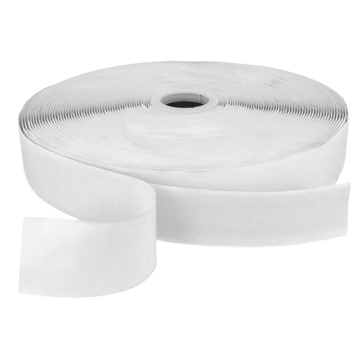 Rzep 50mm z KLEJEM haczyk BIAŁY /karton-500/madis
