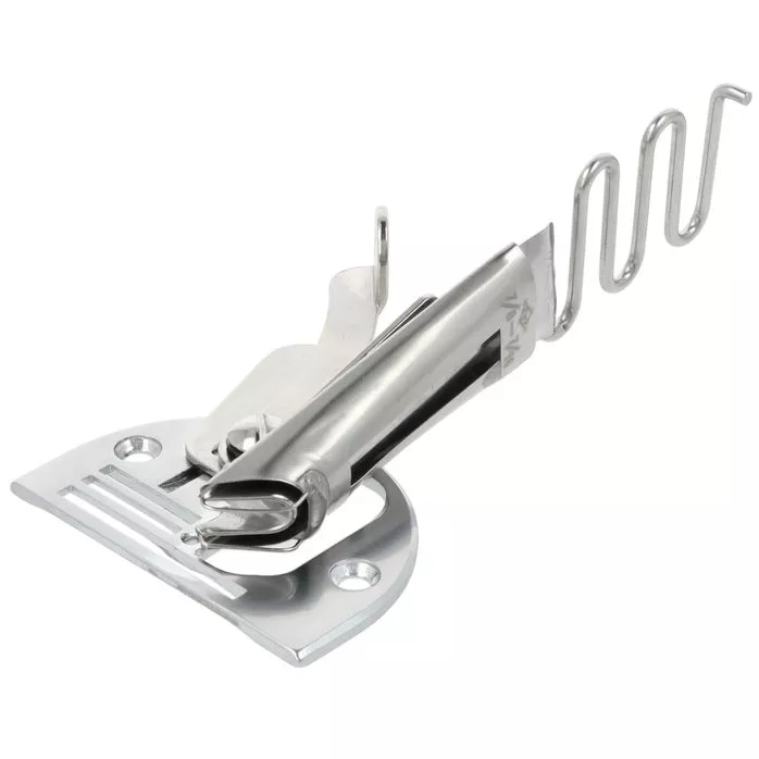 Lamownik S64 (KL-9K) 22mm zwijający taśmę na pół, szyje po prostej - komplet (płytka, ząbki, stopka