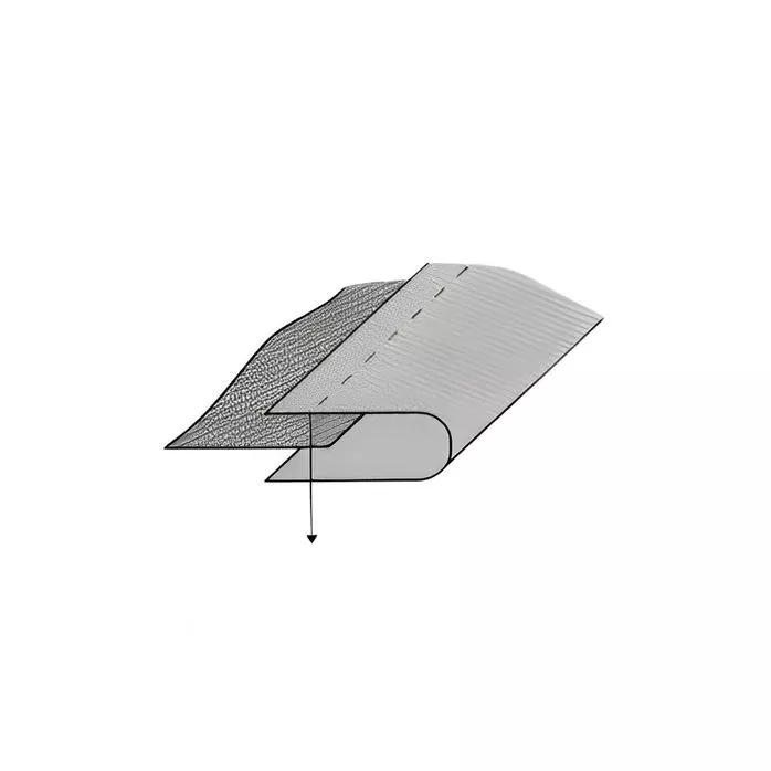 Lamownik S64 (KL-9K) 22mm zwijający taśmę na pół, szyje po prostej - komplet (płytka, ząbki, stopka