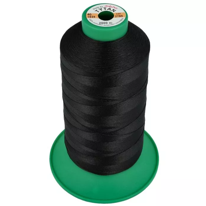 Nici tapicerskie Tytan 40 kolor czarny 2000m