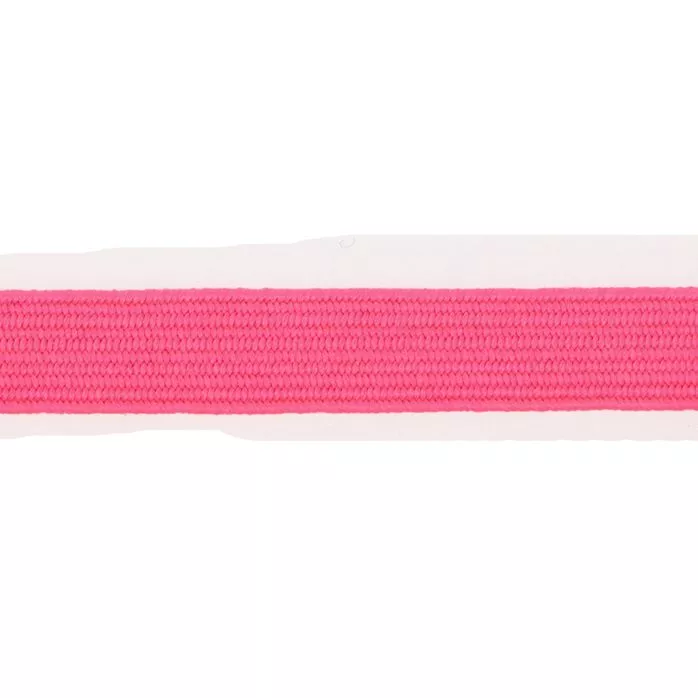 Guma pleciona 6.5mm kolor różowy odblask op.100m