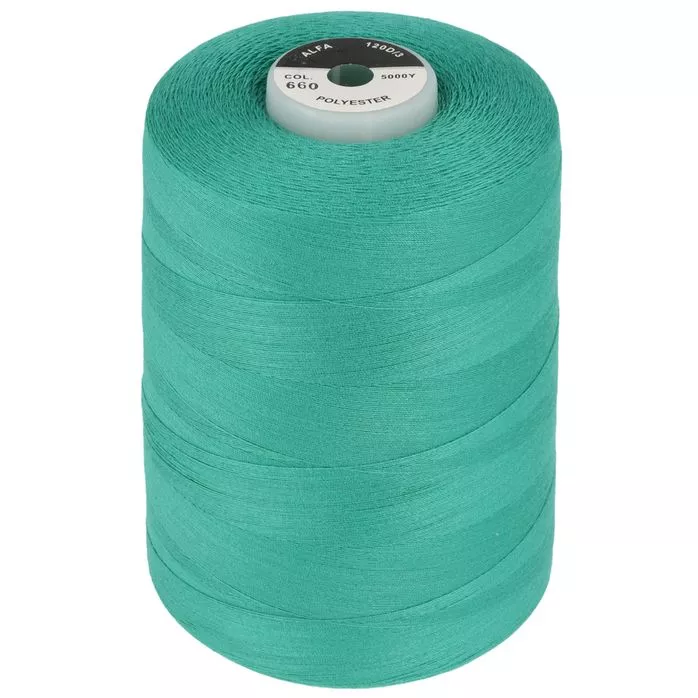 Nici poliestrowe 40/3 kolor zielony 5000y