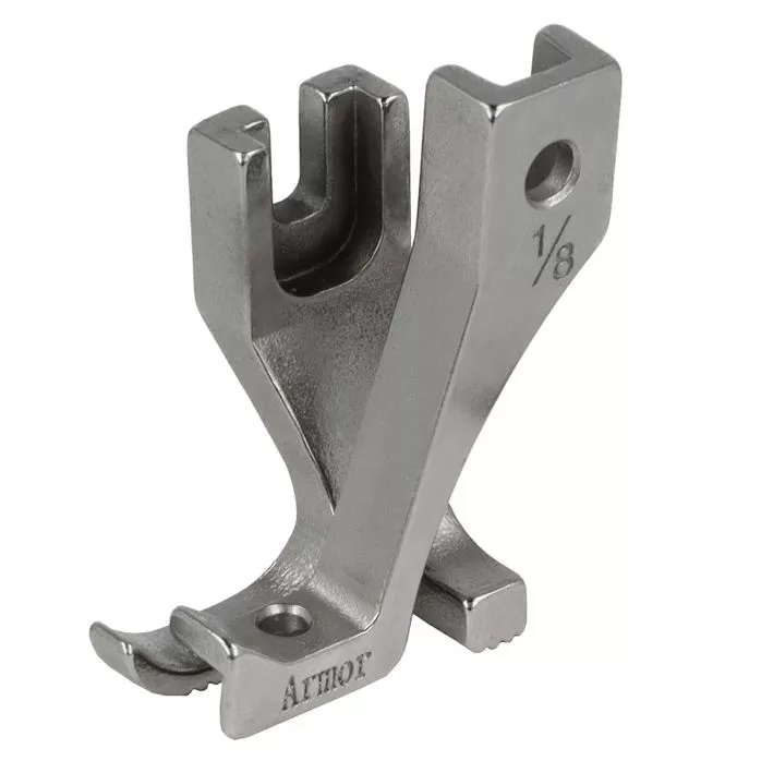 U193SG 1/8'' (3,2mm) Stopka krawędziowa lewa półstopka z prowadnikiem (U192B + U193SG 1/8'') komplet transport podwójny ząbkowo-stopkowy