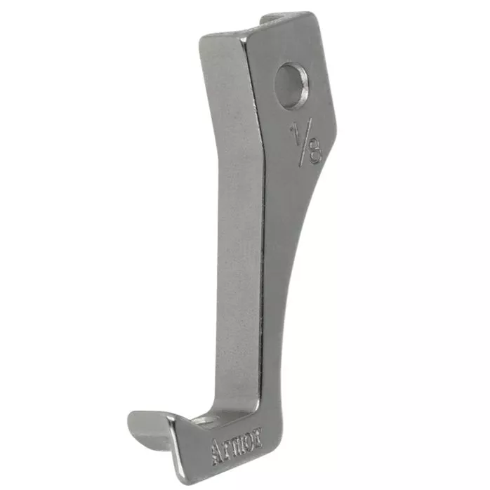 U193SG 1/8'' (3,2mm) Stopka krawędziowa lewa półstopka z prowadnikiem (U192B + U193SG 1/8'') komplet transport podwójny ząbkowo-stopkowy