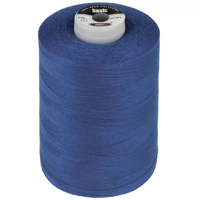 Nici poliestrowe 40/3 kolor niebieski 5000y