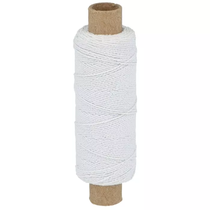 Nici gumowe do szycia Optex 8mm kolor biały 30m