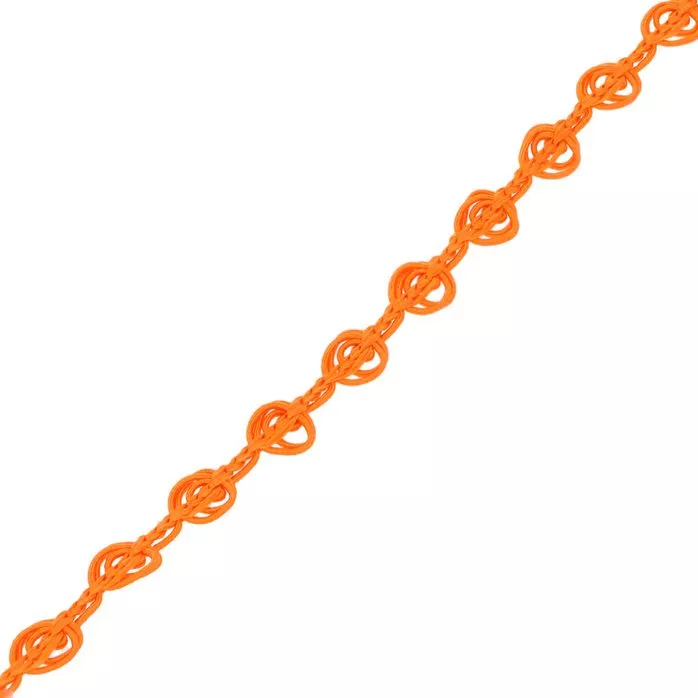 Taśma galonowa 6mm kolor pomarańczowy 25mb