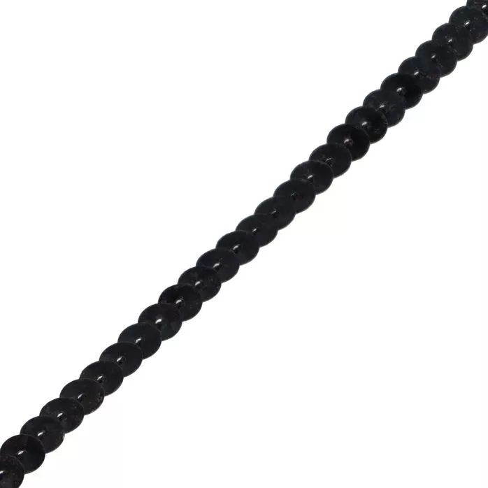 Taśma cekinowa 6mm kolor czarny 90mb